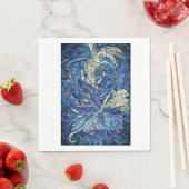 Serviette En Papier Gâteau bleu (En situation)