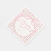 Serviette En Papier Gâteau de fête d'anniversaire floral fantaisie vin (Coin)