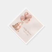 Serviette En Papier Gâteau d'or rose 75e anniversaire (Coin)