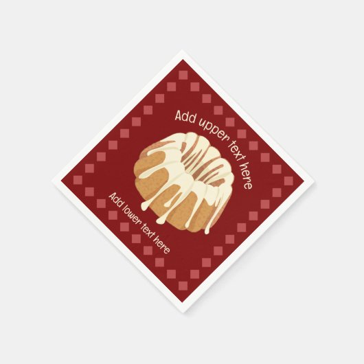 Serviette En Papier Gâteau en forme d'anneau avec bruine - ajouter son (Coin)