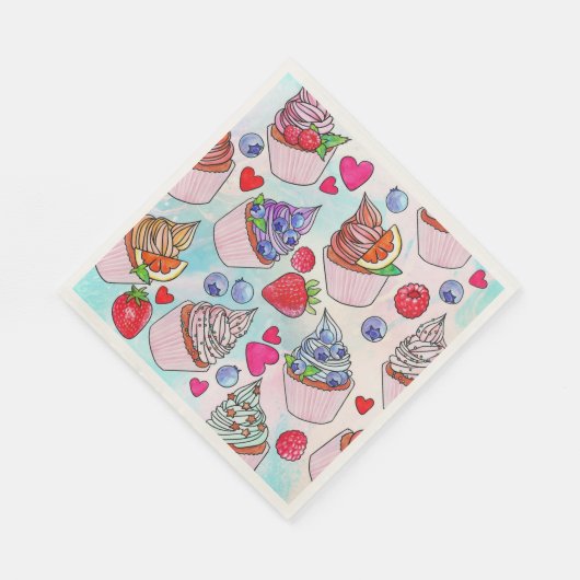 Serviette En Papier Gâteaux (Coin)