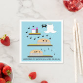 Serviette En Papier Gâteaux mariages avant le givre (En situation)