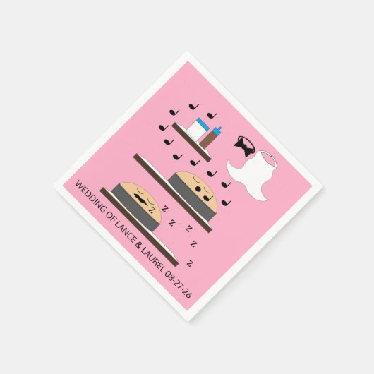 Serviette En Papier Gâteaux Mariages non gelés : (Coin)