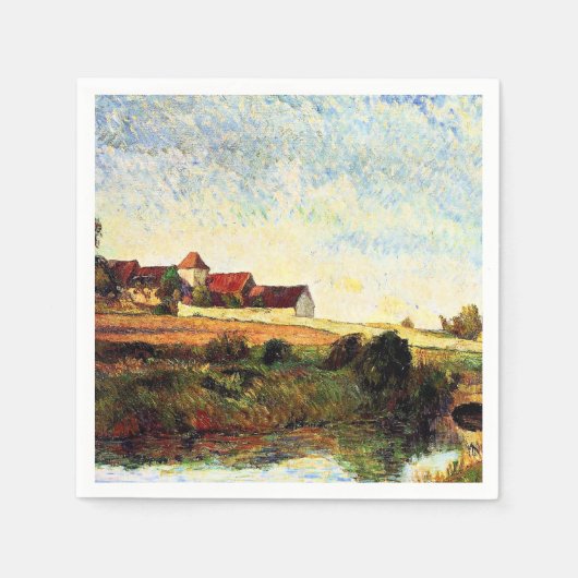 Serviette En Papier Gauguin - La Ferme de Grue, (Devant)