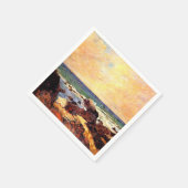 Serviette En Papier Gauguin - Rochers et mer, 1886, peinture (Coin)