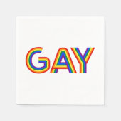 SERVIETTE EN PAPIER GAY (Devant)