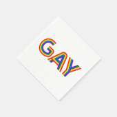 SERVIETTE EN PAPIER GAY (Coin)