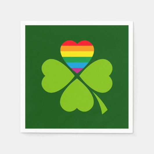 Serviette En Papier Gay Lucky Clover (Devant)