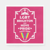 Serviette En Papier Gay pride Brighton (Devant)