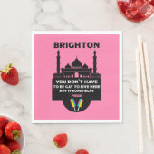 Serviette En Papier Gay pride Brighton (En situation)