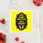 Serviette En Papier Gay pride Brighton (En situation)