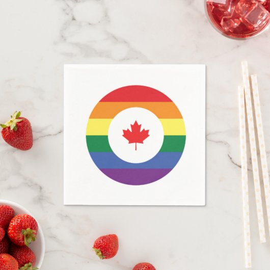 Serviette En Papier Gay pride du Canada (En situation)