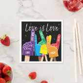 Serviette En Papier Gay pride Rainbow LGBT Party Napkin (En situation)