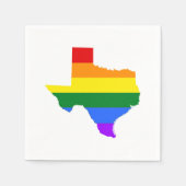 Serviette En Papier Gay | Texas Rainbow (Devant)