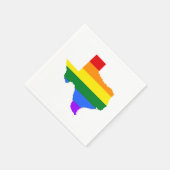 Serviette En Papier Gay | Texas Rainbow (Coin)
