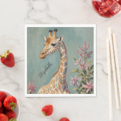 Serviette En Papier Géant doux personnalisé (En situation)