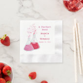 Serviette En Papier Geek Chimie cardiaque Offbeat Mariage personnalisé (En situation)