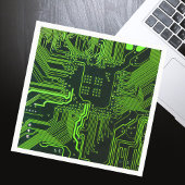Serviette En Papier Geek de la carte de circuit électronique Nerd PCB