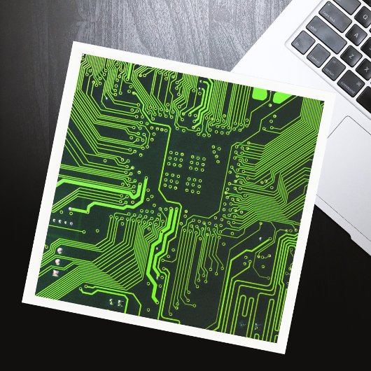 Serviette En Papier Geek de la carte de circuit électronique Nerd PCB