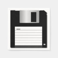 Geek d'ordinateur de disquette classique