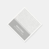 Serviette En Papier Geek gris chic Code binaire papier serviettes (Coin)
