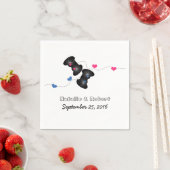 Serviette En Papier Geeky Gamers papier Mariage serviettes rose foncé  (En situation)