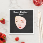 Serviette En Papier Geisha (En situation)