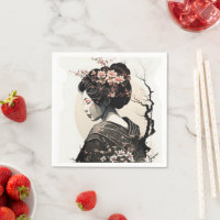 Geisha japonaise gracieuse