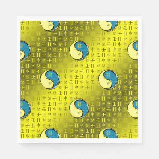 Serviette En Papier Gémeaux & Singe d'eau (Devant)