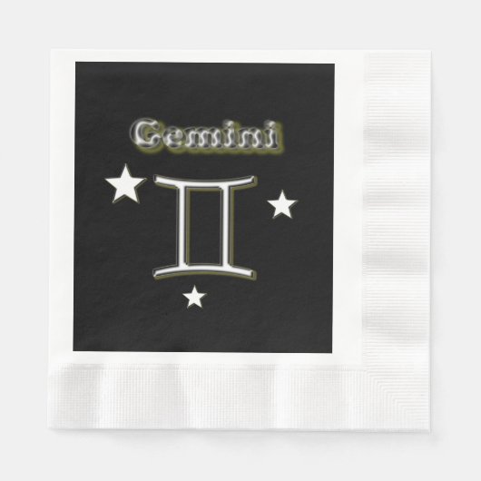 Serviette En Papier Gemini (Devant)