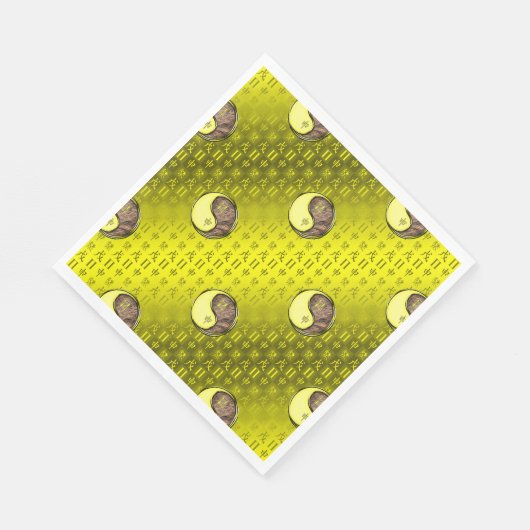 Serviette En Papier Gemini et singe de la Terre (Coin)