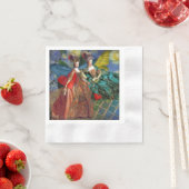 Serviette En Papier Gemini gothique classique femme papillon Whimsical (En situation)