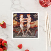Serviette En Papier Gemini Jumeaux Zodiac Signal Anniversaire (En situation)