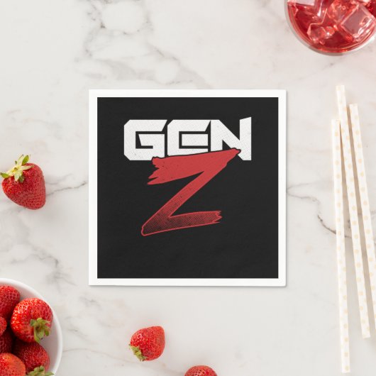 Serviette En Papier Gen Z Millenials Génération Z Boomers Cadeau (En situation)