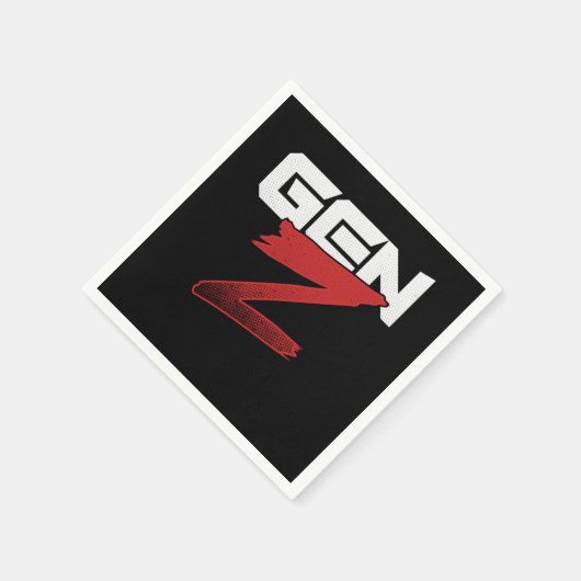 Serviette En Papier Gen Z Millenials Génération Z Boomers Cadeau (Coin)