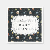 Serviette En Papier Gender Neutral Planet Safari Baby Shower (Devant)