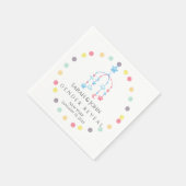 SERVIETTE EN PAPIER GENDER REVEAL (Coin)