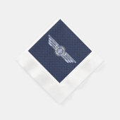 Serviette En Papier Général Air Pilote Chrome Comme Ailes Compass (Coin)