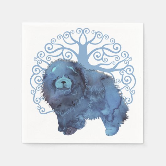 Serviette En Papier GÈNES FADÉS Chow Tree of Life (Devant)