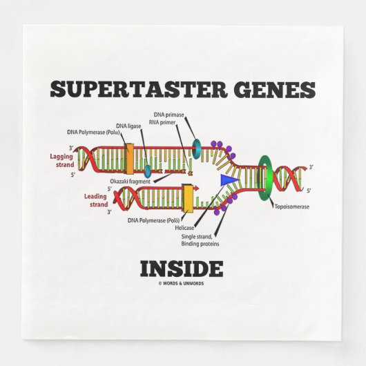 Serviette En Papier Gènes supertaster dans l'Humour de réplication de (Devant)