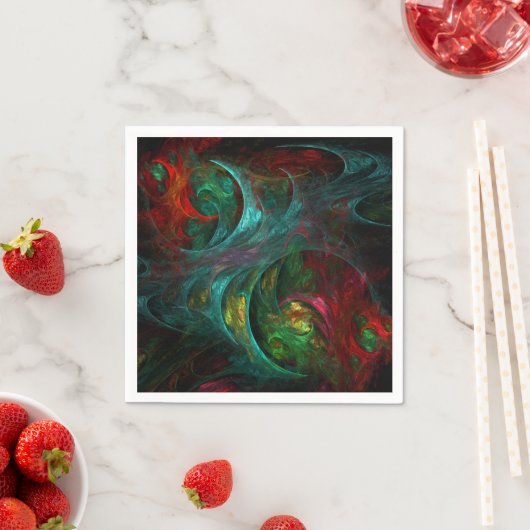 Serviette En Papier Genesis Nova Art Abstrait (En situation)