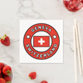 Serviette En Papier Genève Suisse (En situation)