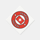 Serviette En Papier Genève Suisse (Coin)