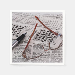 Serviette En Papier Génie de mots croisé