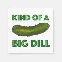 Genre d'une grande dill (Deal Green Pickle Napkin)