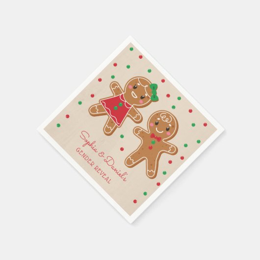 Serviette En Papier Genre Reveal Gingerbread Cocktail Napkin (Coin)