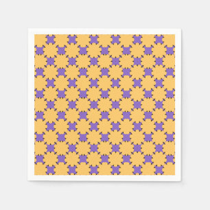 Serviette En Papier Géo jaune et violet