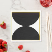 Serviette En Papier Geo Luncheon Napkin (En situation)