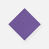 Serviette En Papier Geo violet et noir (Coin)