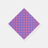Serviette En Papier Geo violet et rose (Coin)
